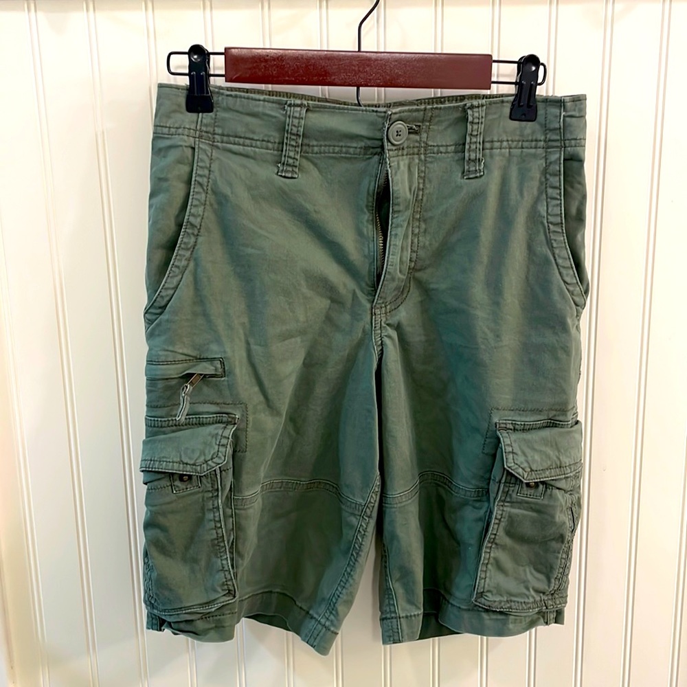George, green khaki, size 28 cargo shorts